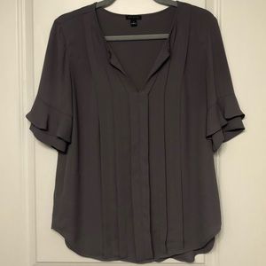 Grey Blouse - Ann Taylor Small